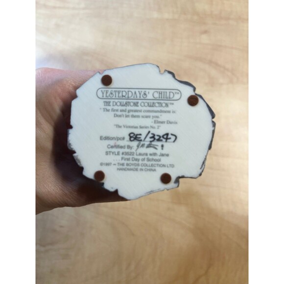 Yesterday's Child Dollstone Collection-Laura with Jane-First Day of School - Picture 3 of 8